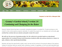 Tablet Screenshot of grannysgardenschool.org